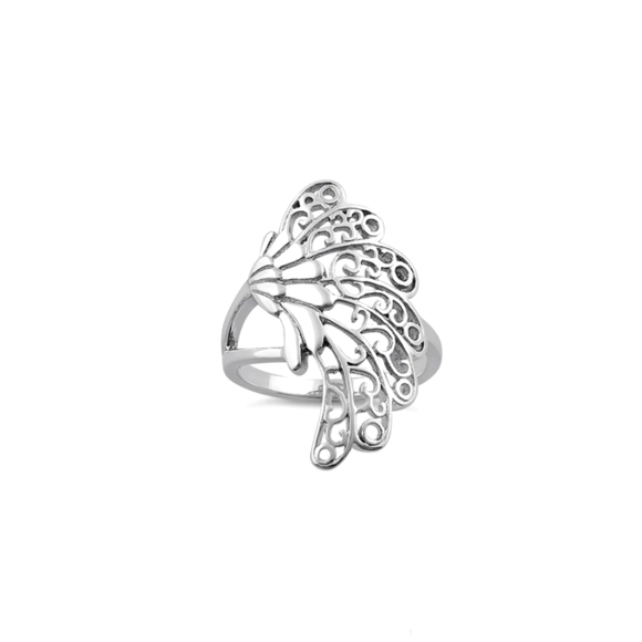 ♥️ Crowned Feathers Ring - Picture 1 of 6